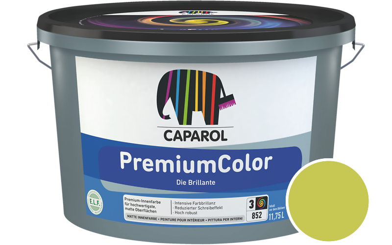 Caparol PremiumColor 2,5L Innenfarbe / Getnt im Farbton Limette 12