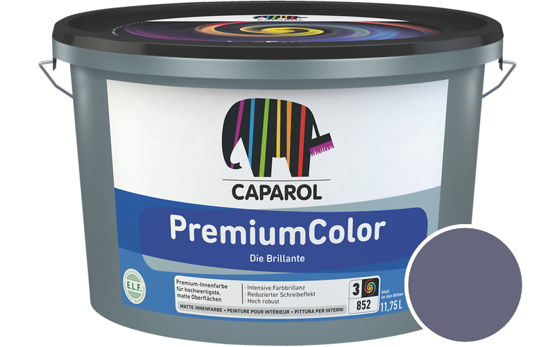 Caparol PremiumColor 2,5L Innenfarbe / Getnt im Farbton Litho 5