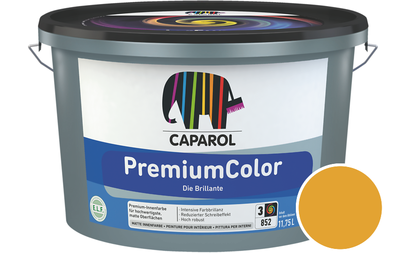 Caparol PremiumColor 2,5L Innenfarbe / Getnt im Farbton Mais 0
