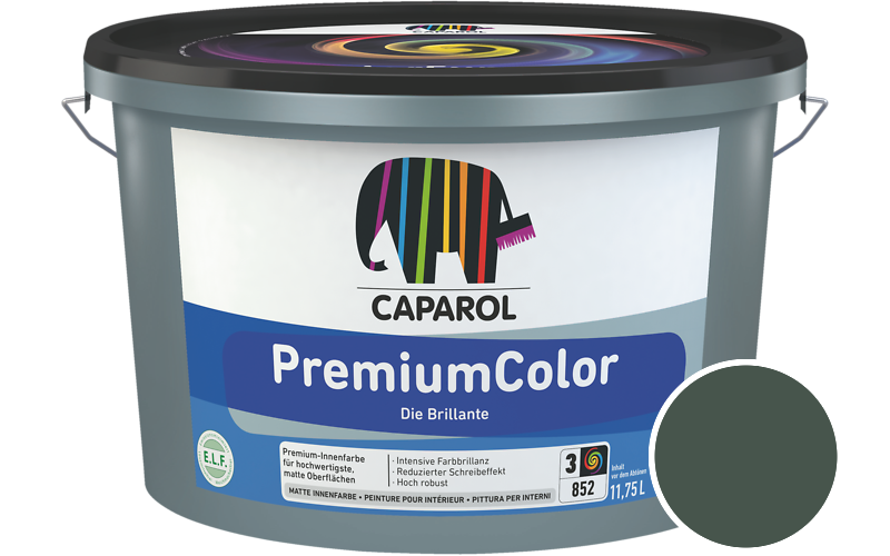 Caparol PremiumColor 7,5L Innenfarbe / Getnt im Farbton Malachit 5