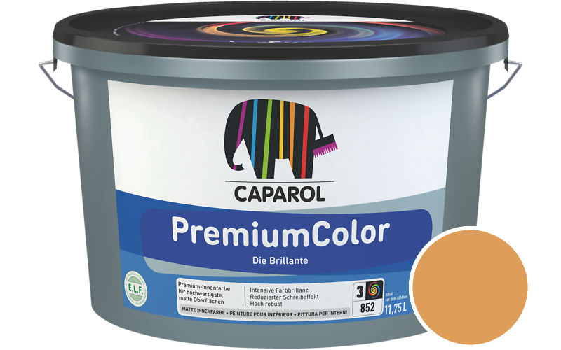 Caparol PremiumColor 12,5L Innenfarbe / Getnt im Farbton Onyx 190