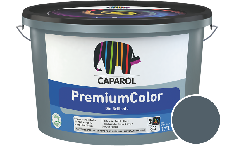 Caparol PremiumColor 2,5L Innenfarbe / Getnt im Farbton Pacific 35