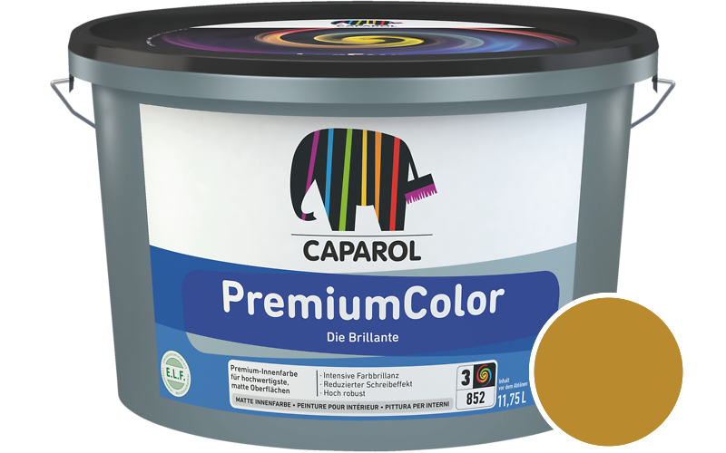 Caparol PremiumColor 2,5L Innenfarbe / Getnt im Farbton Palazzo 335