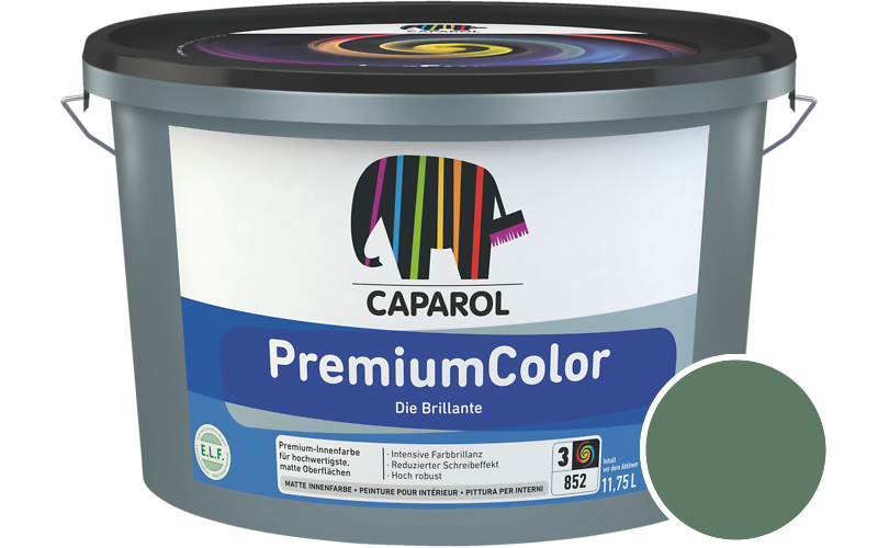 Caparol PremiumColor 7,5L Innenfarbe / Getnt im Farbton Palm 60
