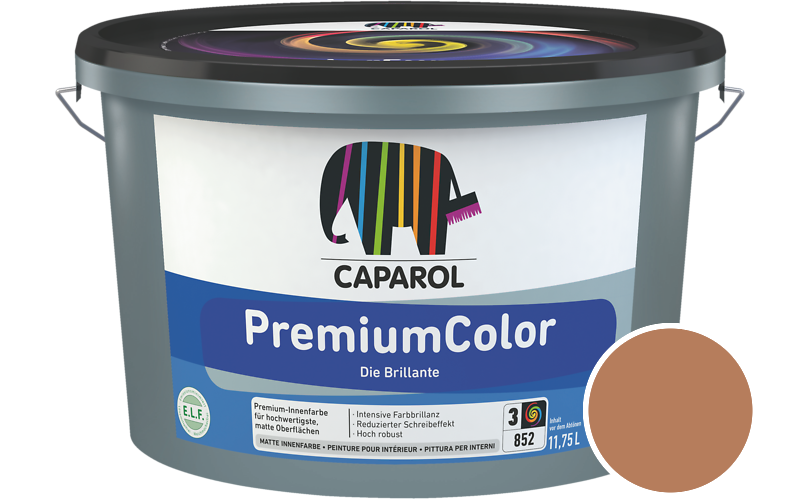 Caparol PremiumColor 12,5L Innenfarbe / Get�nt im Farbton Papaya 70