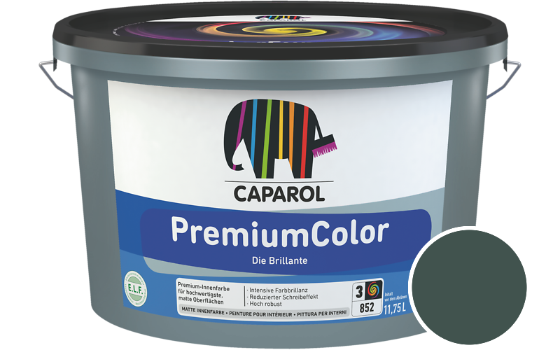 Caparol PremiumColor 2,5L Innenfarbe / Getnt im Farbton Patina 40