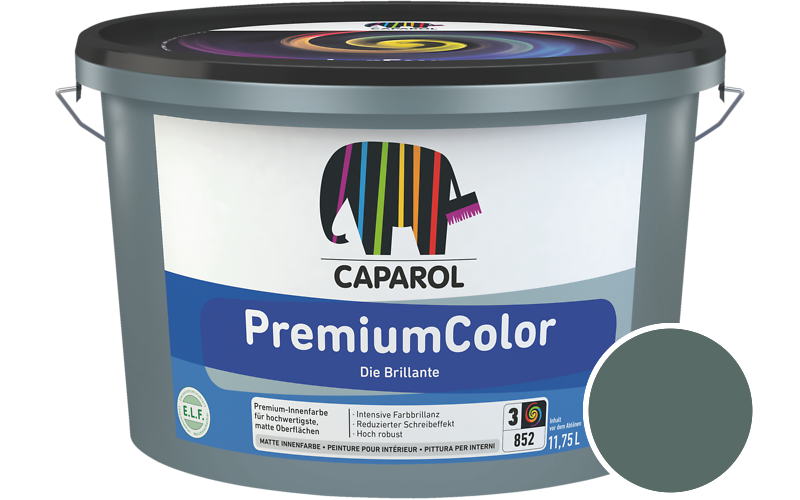 Caparol PremiumColor 7,5L Innenfarbe / Getnt im Farbton Patina 45