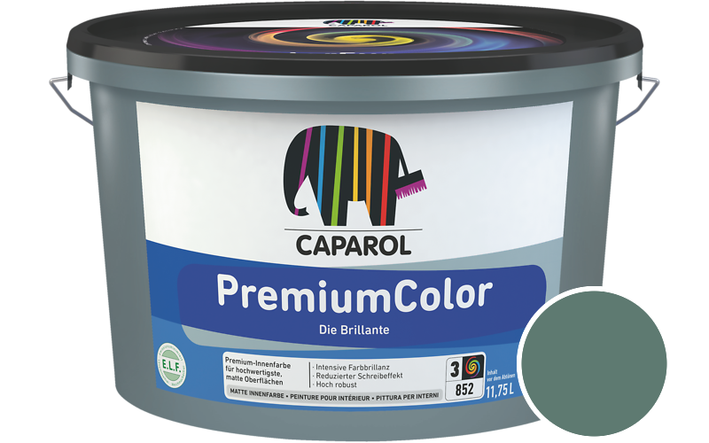 Caparol PremiumColor 7,5L Innenfarbe / Getnt im Farbton Patina 70