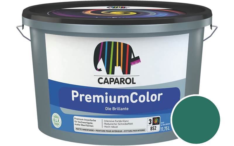 Caparol PremiumColor 12,5L Innenfarbe / Getnt im Farbton Patina 95