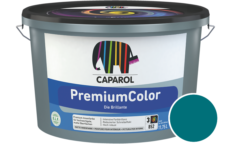 Caparol PremiumColor 2,5L Innenfarbe / Getnt im Farbton Peru 30