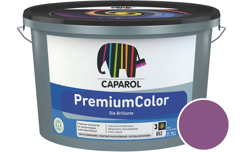 Caparol PremiumColor 2,5L Innenfarbe / Getnt im Farbton RAL 4008 Signalviolett
