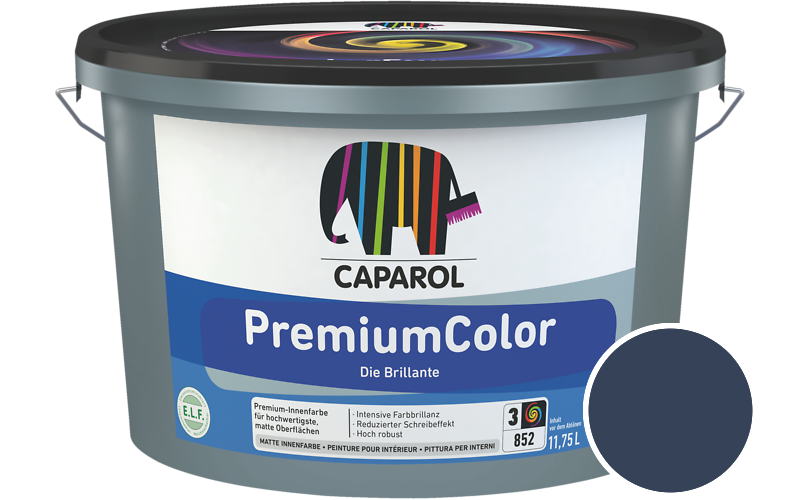 Caparol PremiumColor 7,5L Innenfarbe / Getnt im Farbton RAL 5003 Saphirblau