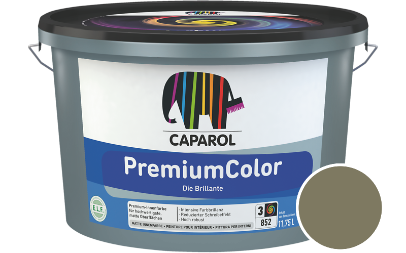 Caparol PremiumColor 2,5L Innenfarbe / Getnt im Farbton RAL 6013 Schilfgrn