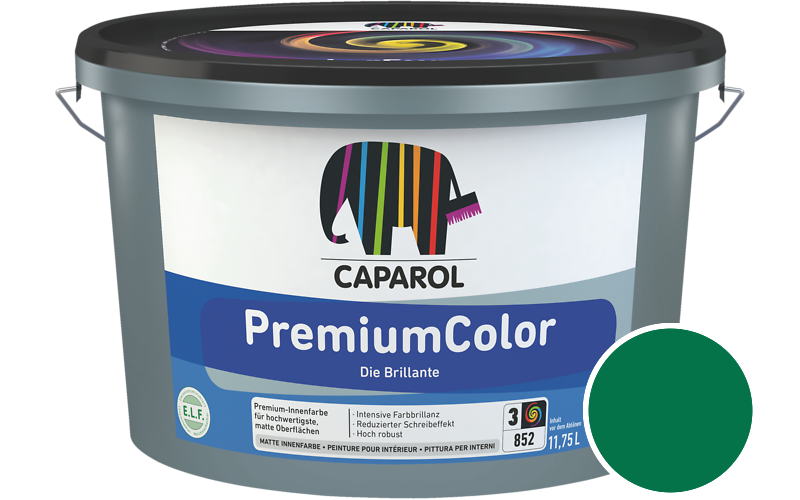 Caparol PremiumColor 2,5L Innenfarbe / Getnt im Farbton RAL 6029 Minzgrn