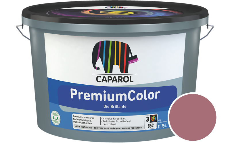 Caparol PremiumColor 2,5L Innenfarbe / Getnt im Farbton Rose 110