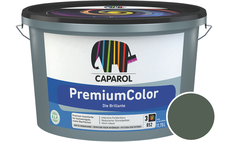 Caparol PremiumColor 2,5L Innenfarbe / Getnt im Farbton Salbei 0