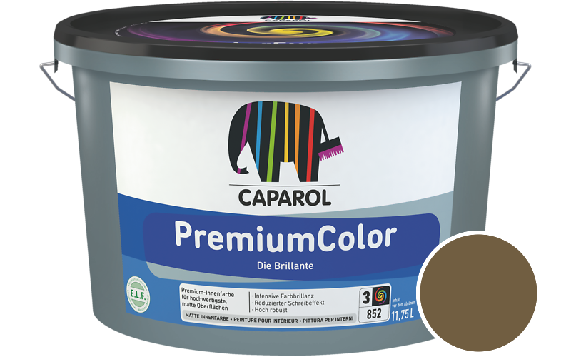 Caparol PremiumColor 2,5L Innenfarbe / Getnt im Farbton Savanne 0