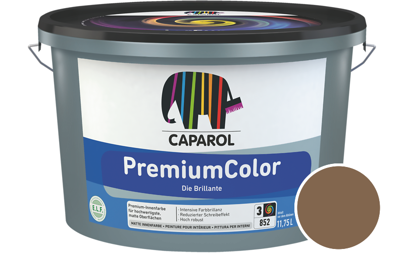 Caparol PremiumColor 7,5L Innenfarbe / Getnt im Farbton Siena 65