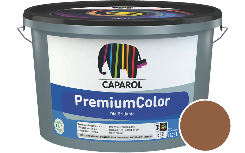 Caparol PremiumColor 2,5L Innenfarbe / Getnt im Farbton Terra 0