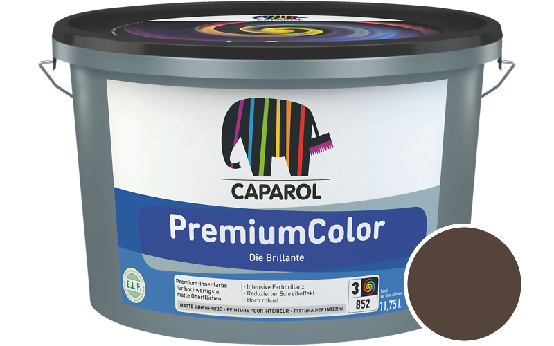 Caparol PremiumColor 2,5L Innenfarbe / Getnt im Farbton Umbrien 0