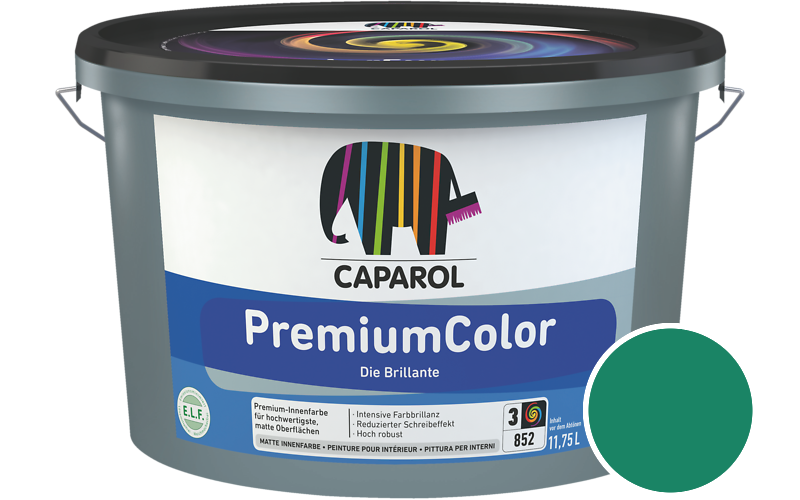 Caparol PremiumColor 5L Innenfarbe / Getnt im Farbton Verdo 30