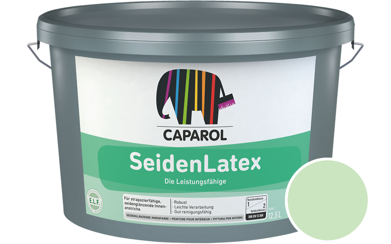 Caparol SeidenLatex 5L Latexfarbe / Get�nt im Farbton Agave 110