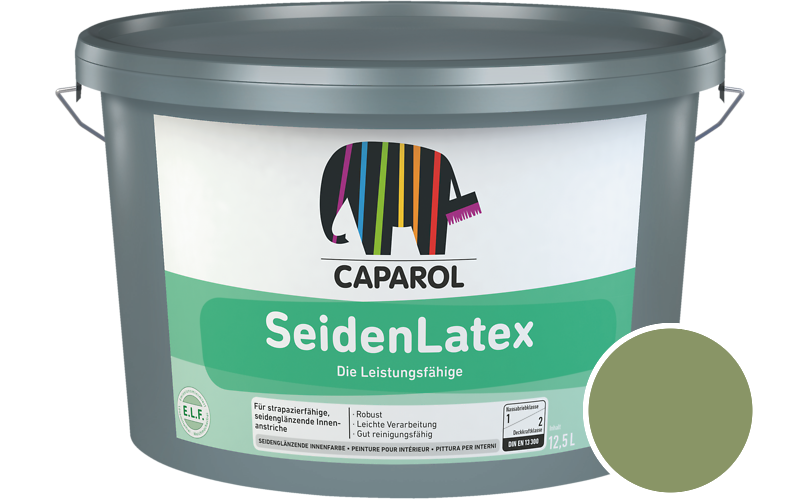 Caparol SeidenLatex 12,5L Latexfarbe / Getnt im Farbton Amazonas 12