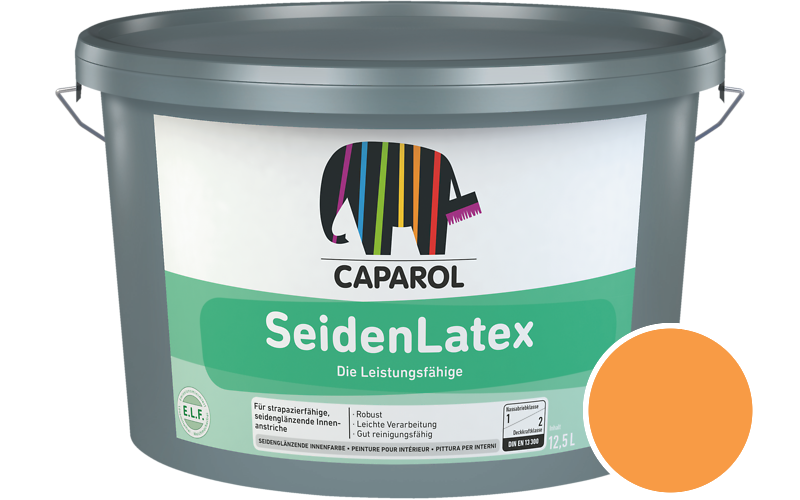 Caparol SeidenLatex 7,5L Latexfarbe / Getnt im Farbton Amber 130