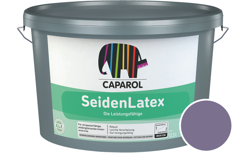 Caparol SeidenLatex 7,5L Latexfarbe / Getnt im Farbton Amethyst 105