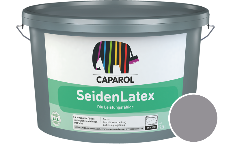 Caparol SeidenLatex 5L Latexfarbe / Getnt im Farbton Amethyst 15