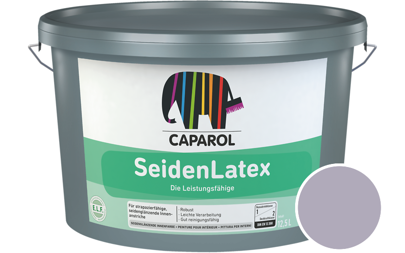 Caparol SeidenLatex 5L Latexfarbe / Getnt im Farbton Amethyst 80