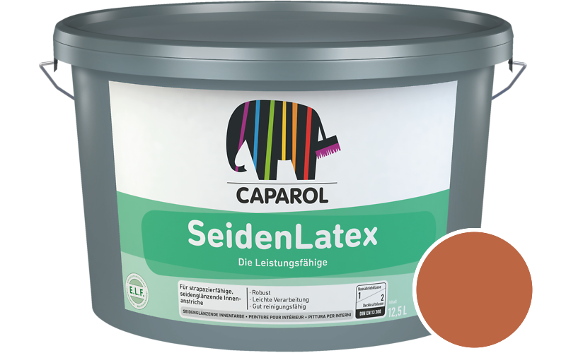 Caparol SeidenLatex 7,5L Latexfarbe / Getnt im Farbton Aprico 125