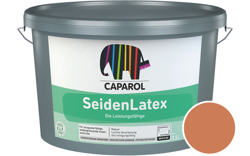 Caparol SeidenLatex 7,5L Latexfarbe / Getnt im Farbton Aprico 130