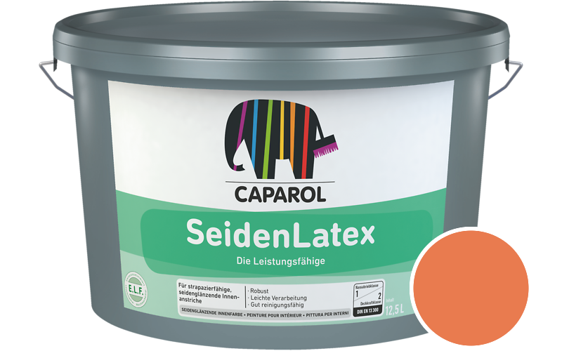 Caparol SeidenLatex 7,5L Latexfarbe / Getnt im Farbton Aprico 140