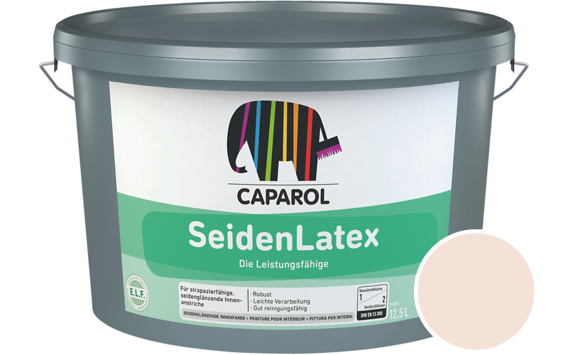 Caparol SeidenLatex 7,5L Latexfarbe / Getnt im Farbton Aprico 180