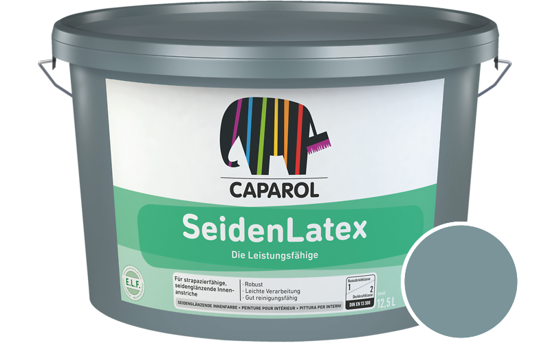 Caparol SeidenLatex 12,5L Latexfarbe / Getnt im Farbton Arctis 65