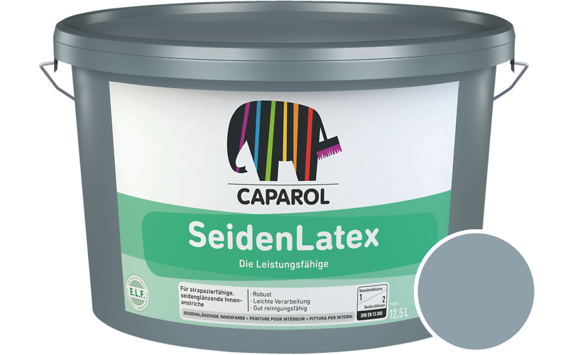 Caparol SeidenLatex 7,5L Latexfarbe / Getnt im Farbton Atlantis 13