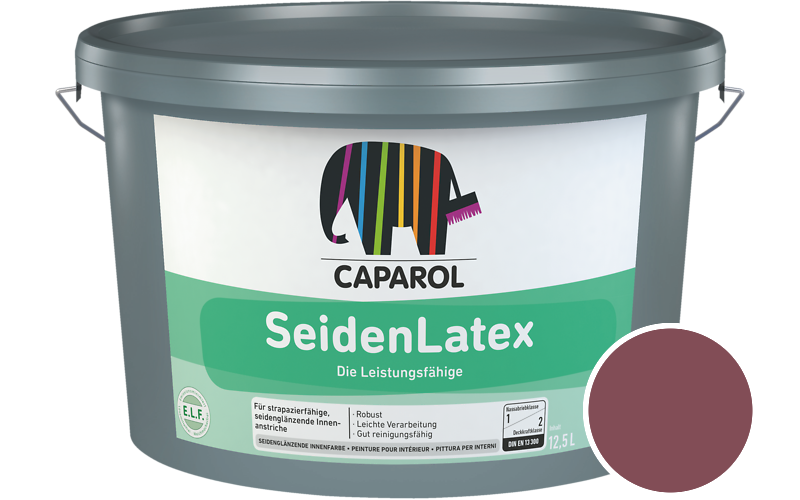 Caparol SeidenLatex 5L Latexfarbe / Getnt im Farbton Baccara 10