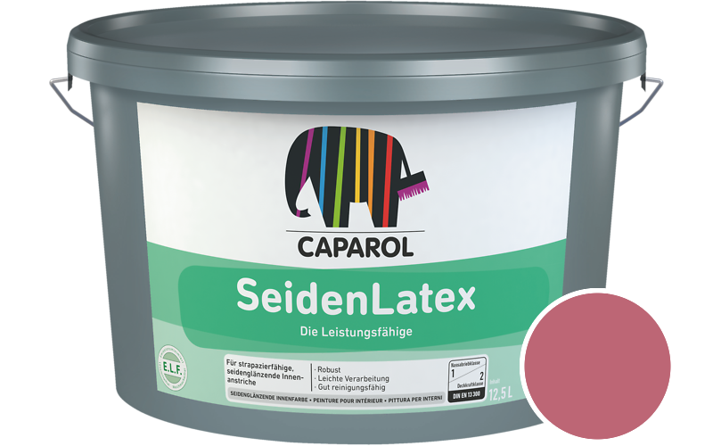 Caparol SeidenLatex 12,5L Latexfarbe / Getnt im Farbton Baccara 15