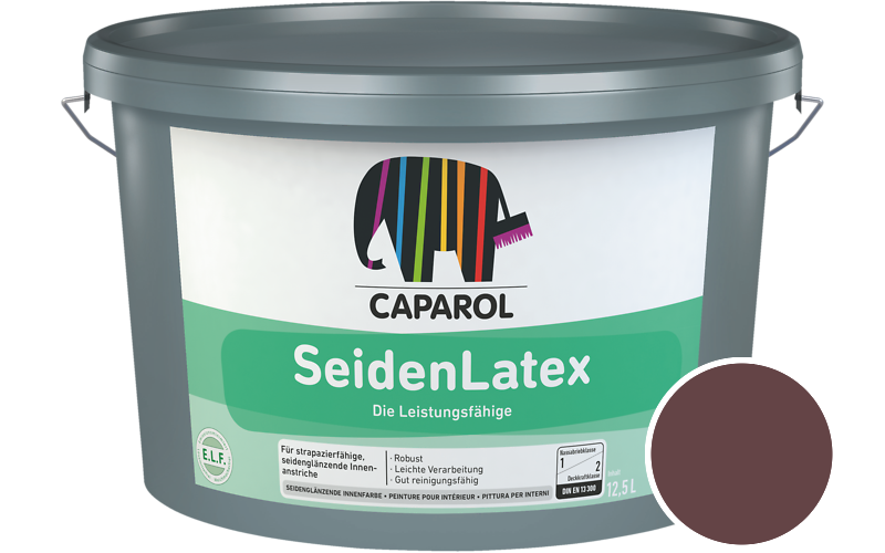 Caparol SeidenLatex 5L Latexfarbe / Getnt im Farbton Baccara 5