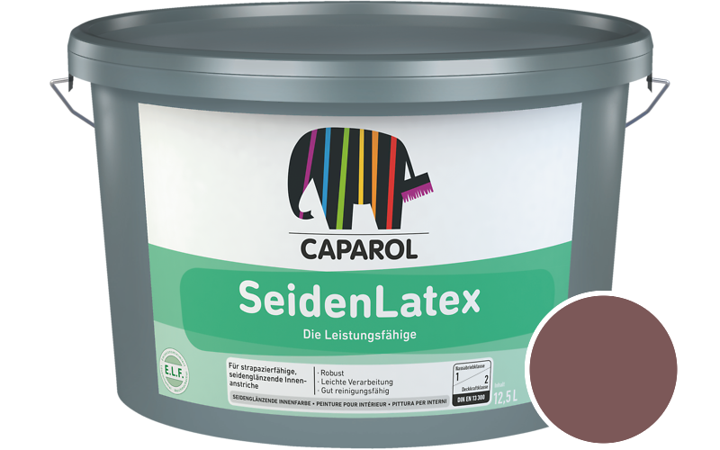 Caparol SeidenLatex 12,5L Latexfarbe / Getnt im Farbton Barolo 40