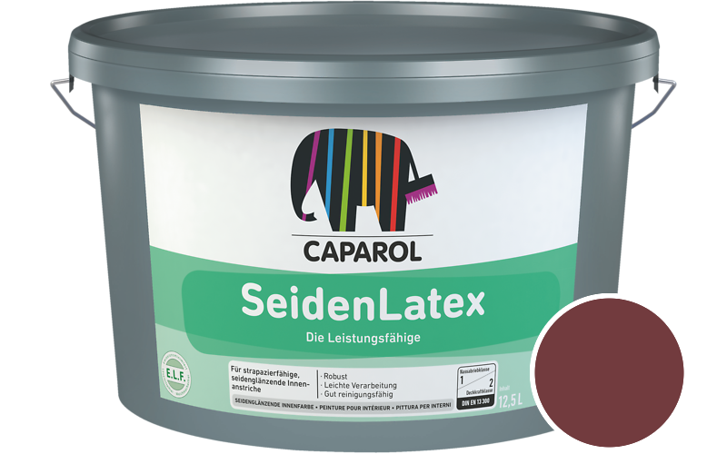 Caparol SeidenLatex 7,5L Latexfarbe / Getnt im Farbton Barolo 65