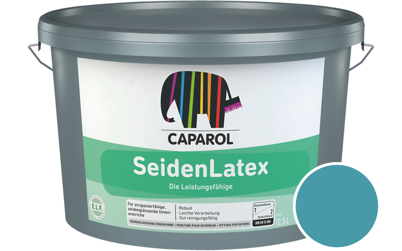 Caparol SeidenLatex 5L Latexfarbe / Get�nt im Farbton Blu 10