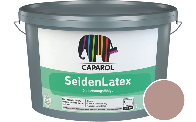 Caparol SeidenLatex 7,5L Latexfarbe / Getnt im Farbton Bordeaux 10