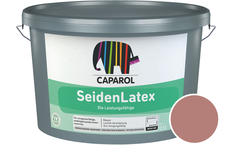 Caparol SeidenLatex 7,5L Latexfarbe / Getnt im Farbton Bordeaux 50