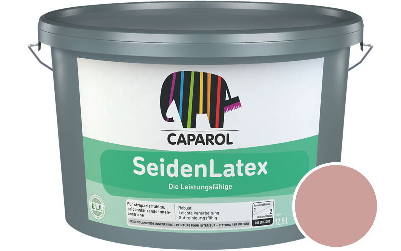 Caparol SeidenLatex 12,5L Latexfarbe / Getnt im Farbton Bordeaux 55