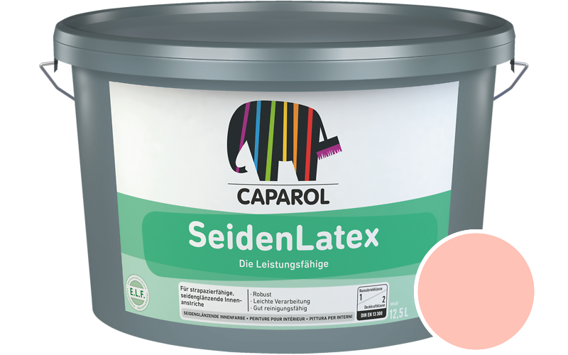 Caparol SeidenLatex 5L Latexfarbe / Getnt im Farbton Cameo 180
