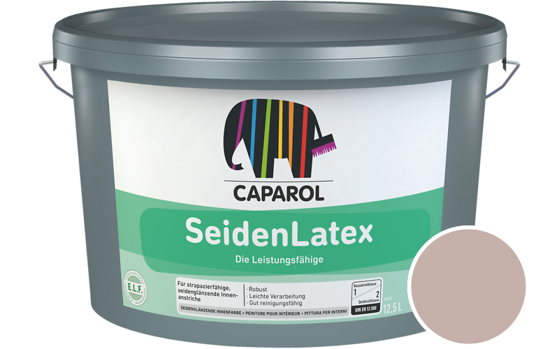Caparol SeidenLatex 2,5L Latexfarbe / Getnt im Farbton Cameo 50