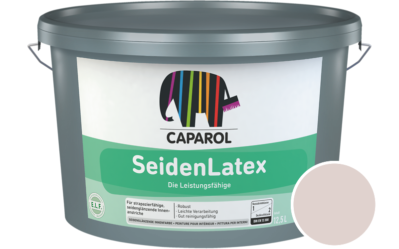 Caparol SeidenLatex 7,5L Latexfarbe / Getnt im Farbton Cameo 55