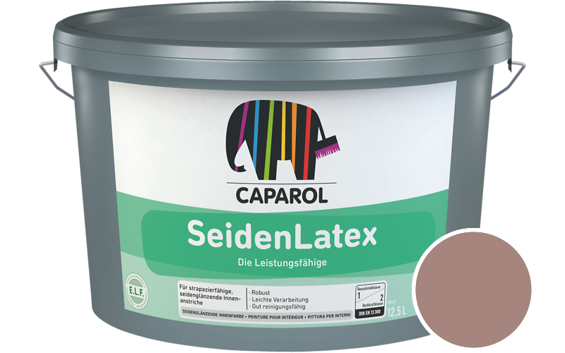 Caparol SeidenLatex 5L Latexfarbe / Getnt im Farbton Cameo 70